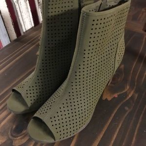 Boutique Peep Toe Booties